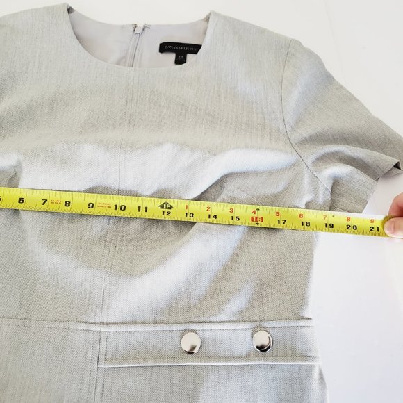 Banana Republic Gray Midi Dress - Picture 8 of 11